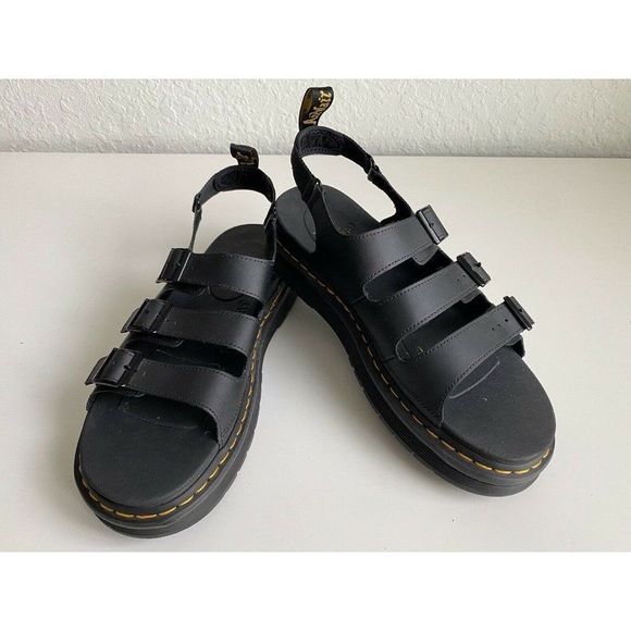 Dr. Martens Shoes Dr Doc Martens Soloman Leather Strap Sandals